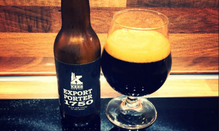 Flesje Export Porter 1750 met bierglas